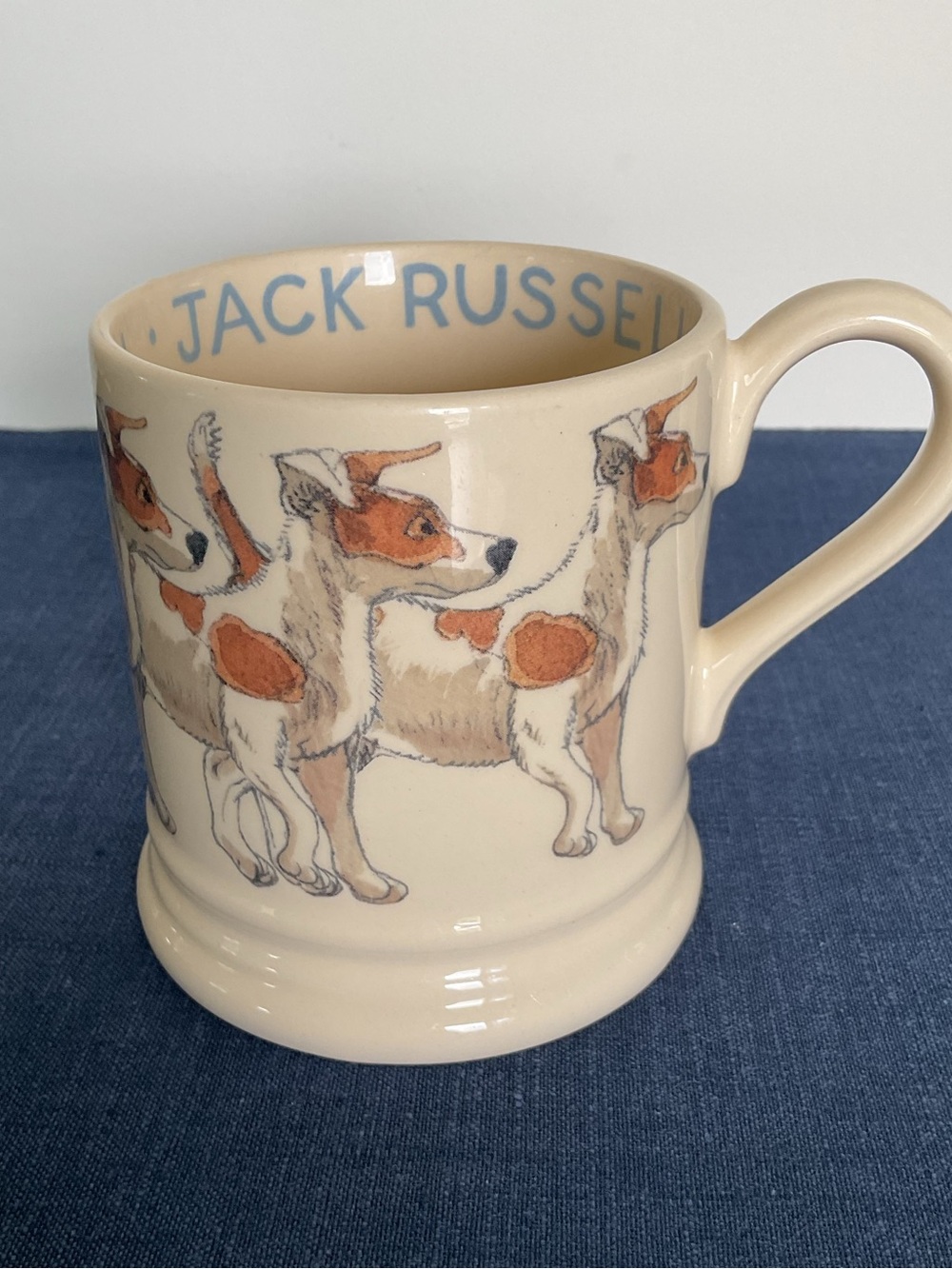Vintage Emma Bridgewater Ceramic Jack Russell Dog Mug